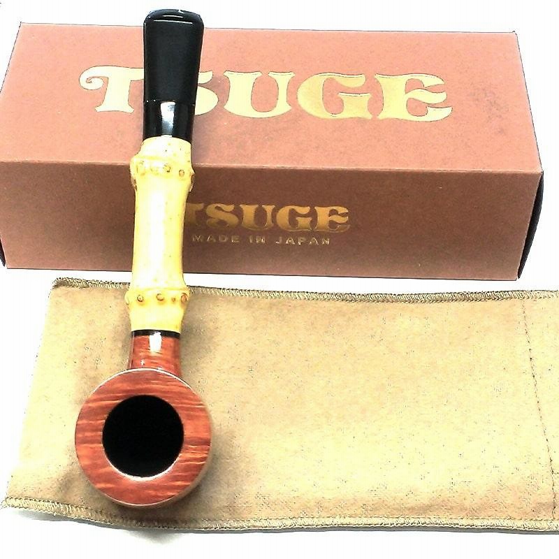 パイプ 喫煙具 TSUGE バンブー ストレート スムース 根竹 ツゲ 柘