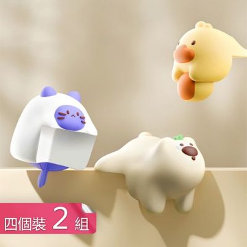 【荷生活】可愛動物造型加厚加寬安全防撞貼 黏貼式軟彈三面包裹防撞角-2組