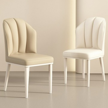 ??快速出貨 餐椅 餐桌椅 椅子 化妝椅 化妝椅 書桌椅 牛角椅 奶油風餐椅輕奢高級感極簡現代簡約設計師款網紅化妝家用靠背椅子
