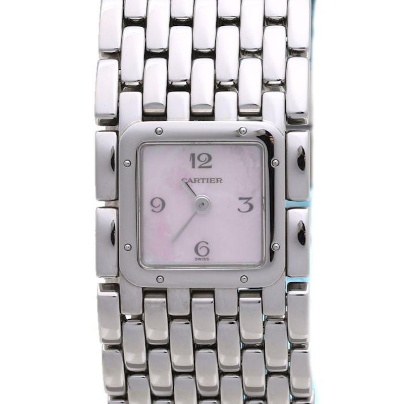 カルティエ (CARTIER) パンテール リュバン ピンクシェル レディース W61003T9 /37244 【中古】 腕時計 |  LINEショッピング