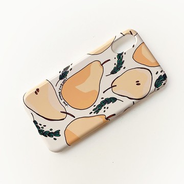 A Pear White_亮面硬殼手機殼_MagSafe