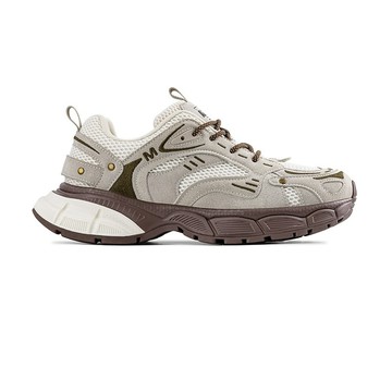 PUNX SHOE【 鞋款 】復古拼色厚底增高運動 老爹鞋 - 附帆布提袋