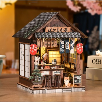 袖珍屋  DIY 小屋  怡然居酒屋 DIY手作 迷你屋 創彩