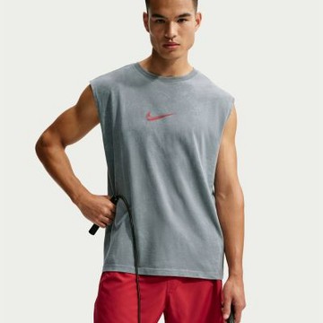 NIKE 背心 男 訓練 慢跑 寬鬆 AS M NK TEE LSE SLVLS TRAIN VE 灰 IM6145-084