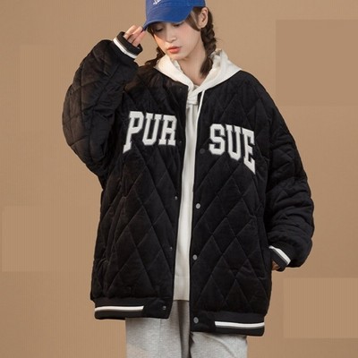 スタジャン レディース ジャケット ブルゾン 中綿 ゆったり 大きいサイズ 冬秋 通販 Lineポイント最大get Lineショッピング