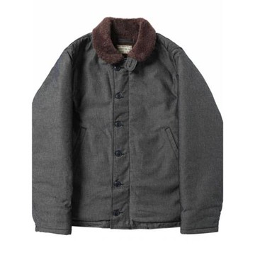 ACE浮生出品二戰全羊毛內里卡其色二代N1老式復古海軍甲板服棉服