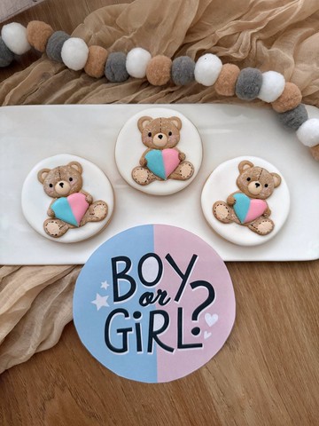 性別揭曉餅乾 Gender Reveal Cookie 猜性別派對 客製糖霜餅乾