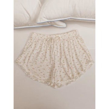 居家短睡褲女四季款莫代爾棉小碎花短褲春夏秋冬可外穿安全打底褲