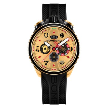 BOMBERG Bolt-68 Heritage系列 黃金籌碼計時碼錶 BS45CHPPKBA.075-2.12