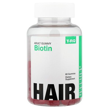T-RQ, 成年人軟糖，生物維生素，草莓味，60 粒軟糖