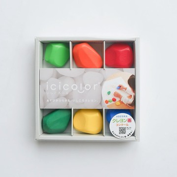 【OOYII吾憶】日本製AOZORA兒童安全滾滾石手握蠟筆｜週歲禮、生日禮物｜