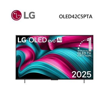 (點數10倍送)LG 樂金 OLED42C5PTA 42型 OLED evo AI 4K 智慧顯示器 C5極緻系列 (送原廠壁掛架)