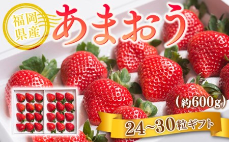 福岡産あまおう24-30粒ギフト 先行予約※2023年11月下旬～2024年4月上旬にかけて順次発送予定 AX016