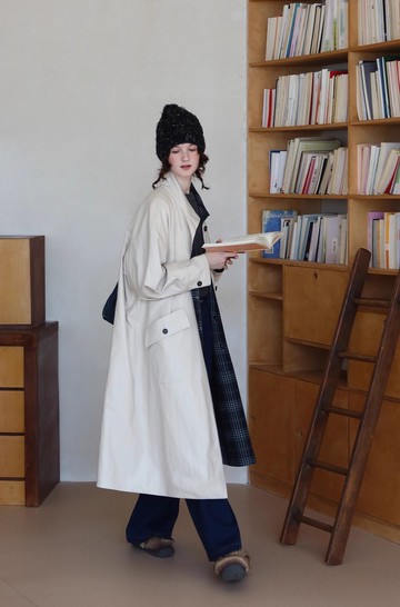 日系復古 / 肌理感皮衣 / 啞光格紋PU