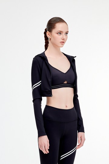 涼感防曬短版連帽運動外套