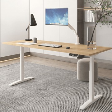 三節電動升降桌組【升級款-磁吸收納型】140x70 桌腳黑+桌板曜黑色140X70