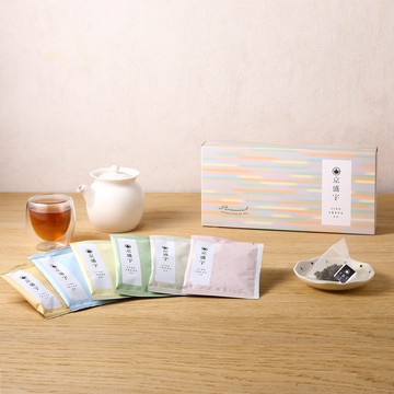 療癒茶包盒｜12入原葉單包茶包盒（金萱、鐵觀音、紅玉紅茶、四季春、不知春、蜜香貴妃）