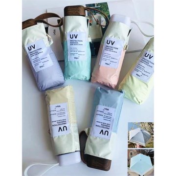 日本wpc防曬傘迷你五折小巧超輕便女晴雨兩用遮陽傘黑膠防紫外線