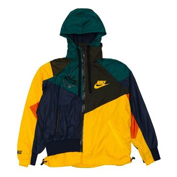 (WMNS) Nike x sacai Hooded Anorak 'University Gold Sequoia'