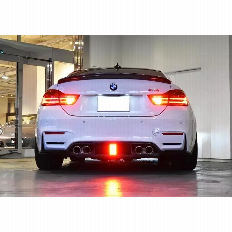 BMW M3 F80 M4 F82 F83 カーボンリアディフューザー LEDランプ付き 