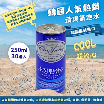 【一和】 韓國Chojung氣泡水250ml*30罐/箱