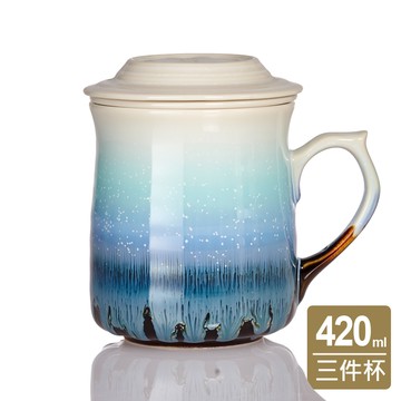 乾唐軒活瓷 | 雪晶心動杯 / 附茶漏 / 3色 420ml