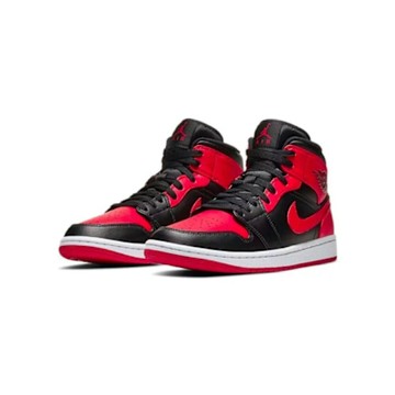 Nike Air Jordan 1 Mid Bred 黑紅 休閒鞋 低筒 男鞋 554724-074
