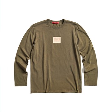 EDWIN｜男裝｜仿皮牌印花薄長袖T恤