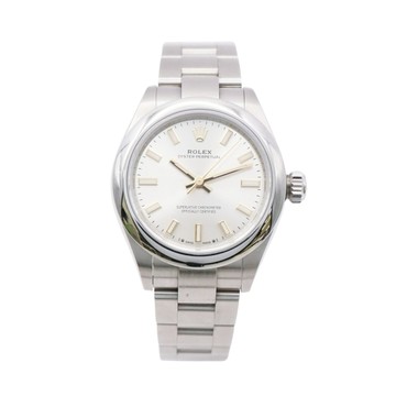 ROLEX 勞力士 Oyster Perpetual 28 腕錶 銀色錶盤 不鏽鋼 276200 【二手名牌BRAND OFF】