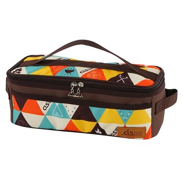 CLS 旅行收納包 盥洗包 餐具袋 戶外收納袋 機車露營  32 x 12 x 12cm  彩色花紋