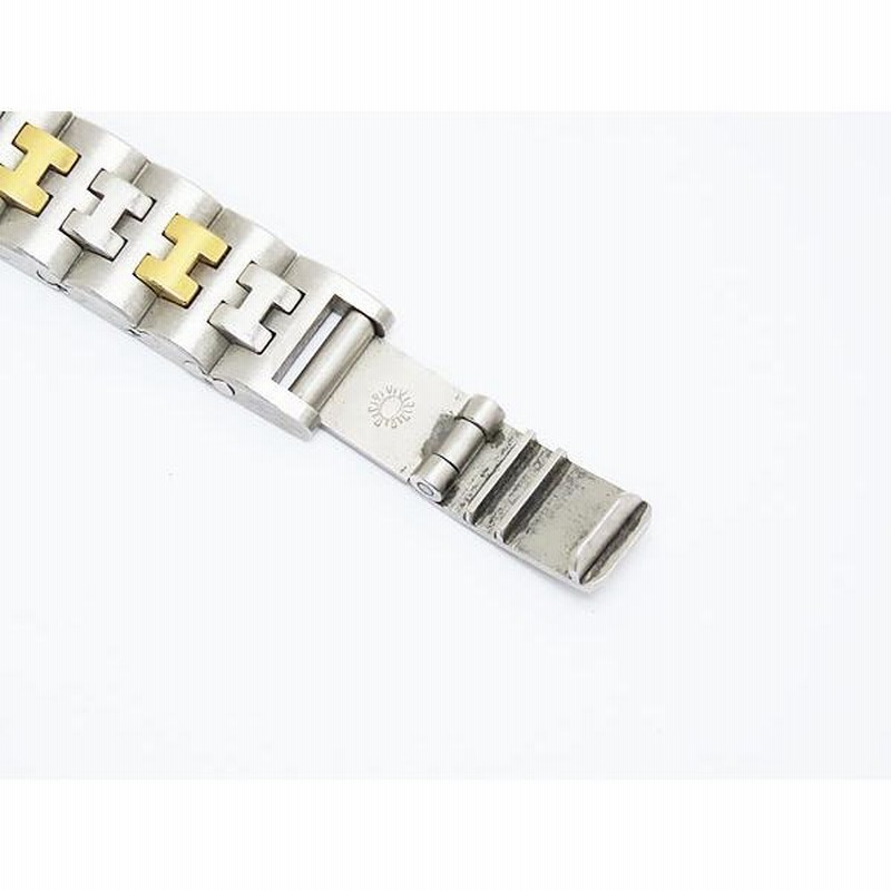 美品稼働品 付属品有 エルメス 腕時計 メテオール ゴールド シルバー コンビ HERMES エルメス レディース腕時計 クロアジュール QZ SS コンビ