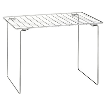 霜山 304不鏽鋼折疊式桌上/水槽下兩用置物架-加高款  370 x 240 x 280  1個  銀色