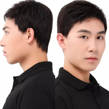 真人髮絲假髮 遮白髮假髮 男生假髮 假髮 增髮神器 補髮片 285