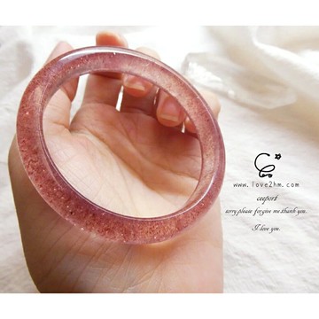 草莓晶手鐲 內徑53 21973/草莓晶/水晶手鐲/[晶晶工坊-love2hm]