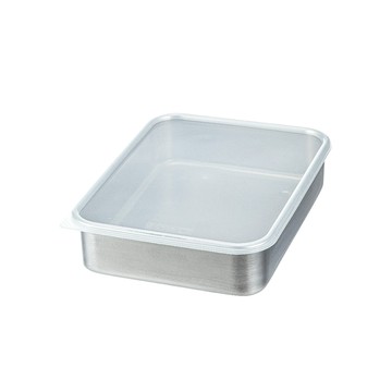 SHIMOYAMA 304不鏽鋼速凍保鮮盒(淺型L)-1700ml-3入