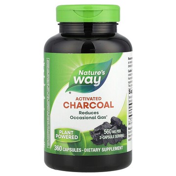 Nature's Way, 活性炭，360 粒膠囊（每粒膠囊 280 毫克）