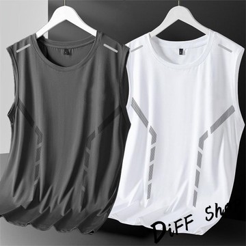 韓版冰絲速乾寬鬆無袖背心【V392】