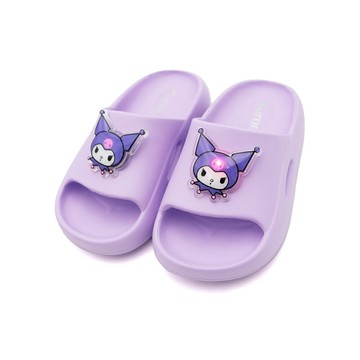 SANRIO KUROMI 庫洛米 燈鞋 拖鞋 中童鞋 紫 S1391 (825806)