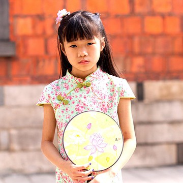 兒童旗袍 古風 四季款 含苞待放