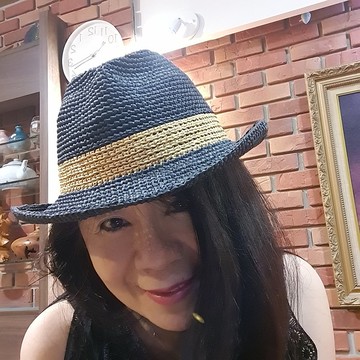 【純手工成品販售】黑色神秘女郎紳士帽  獨一無二  輕旅行  防晒