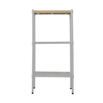 【Y HOUSE】60x30x120公分 松木三層收納層架 置物架 鐵架-烤漆白