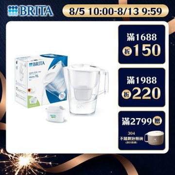 【BRITA官方】Aluna愛奴娜濾水壺 3.5L(含MAXTRA PRO濾芯 全效型x1)