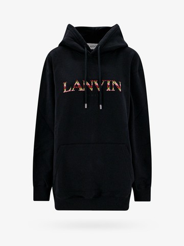 Cotton sweatshirt with curb lanvin logo embroidery - LANVIN PARIS - gender_Woman