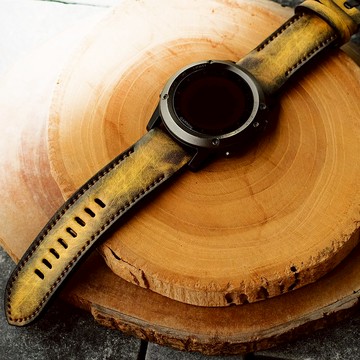 帶 Quickfit Garmin 連接器的 Garmin 黃色錶帶