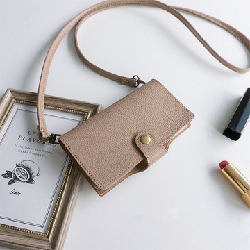 適用於所有型號的智慧型手機外殼 筆記本款式 福袋 [收縮皮革] 掛繩套裝 AS02K