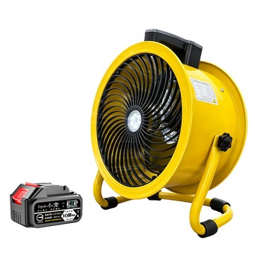 Ogula 工業扇 鋰電風扇 21V通用鋰電池 大風力 12檔調節/電量顯示 強力工業扇（14吋 十節一電）