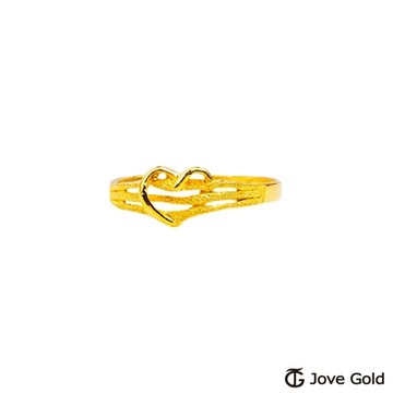 JoveGold漾金飾 給妳的心黃金戒指