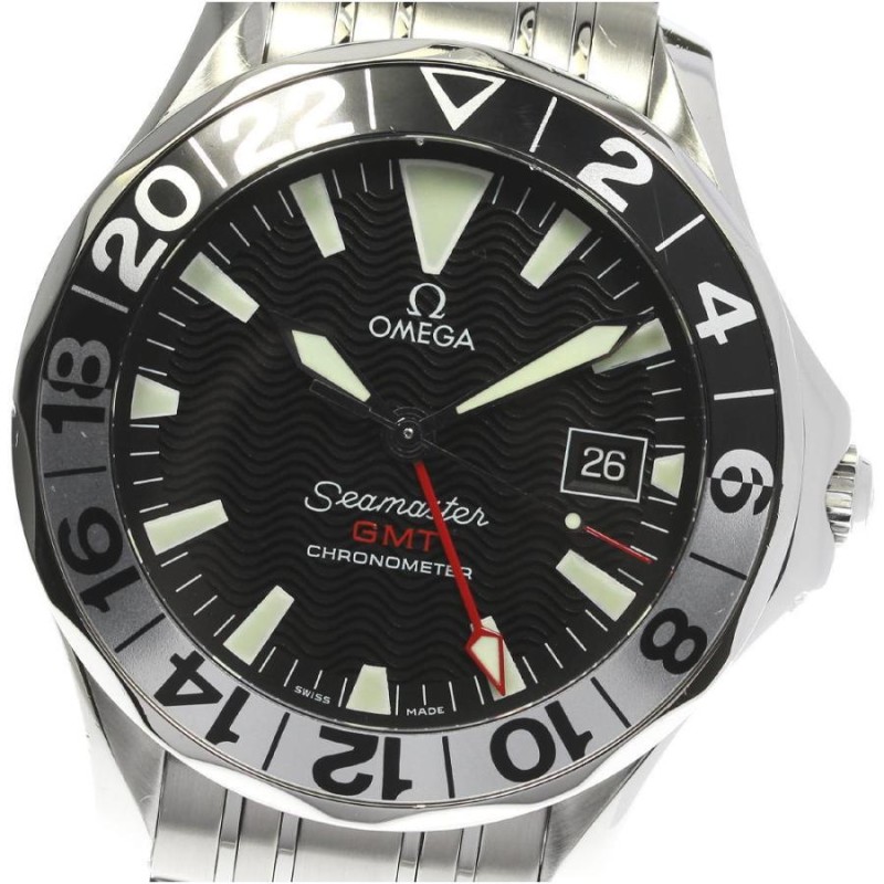 箱保付き 【OMEGA】オメガ シーマスター300 GMT 50周年記念モデル 2534.50 自動巻き メンズ | LINEショッピング