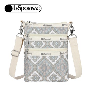 LeSportsac 3 Zip Crossbody 三層拉鍊斜背包 手機包 -大馬士革窗花