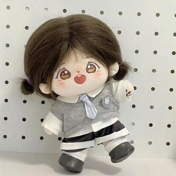 臺灣出貨 20cm娃衣 學院系列制服 奶油全套百搭胖體衣服 可愛拍照高顏值襯衫  娃娃装 娃用配件 娃娃换装 娃衣